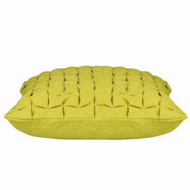 Flux Mustard Yellow 3D Textured Cushion Cover